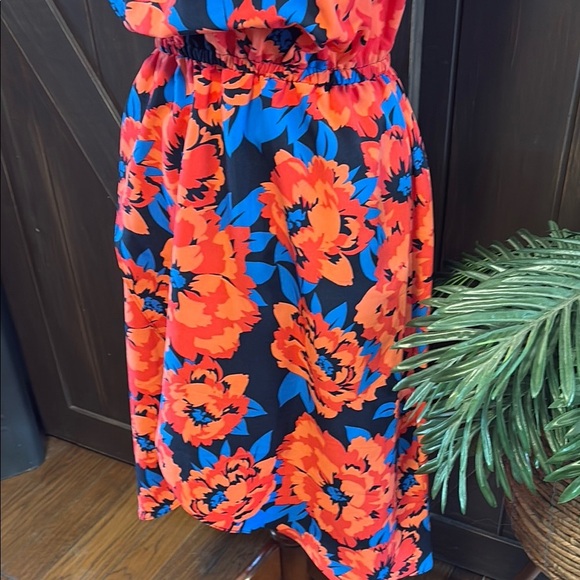 Tommy Hilfiger Pink and Blue Sundress Sleeveless Scoop Neck Resort Wear - Picture 4 of 8